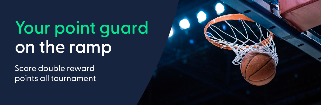 Your point guard on the ramp - Score double reward points all tournament